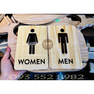 Bảng gỗ toilet 07 Nữ