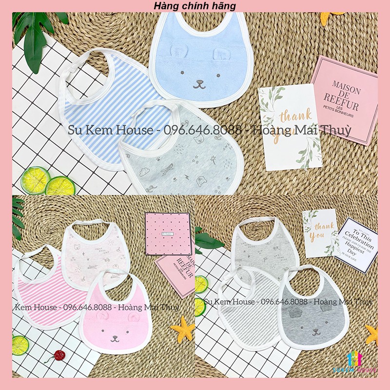 Set 3 yếm tròn thu Mom'scare