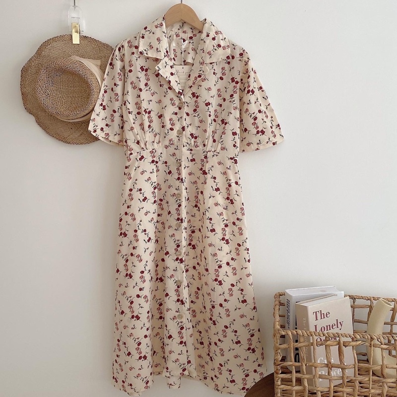Đầm hoa vintage