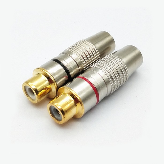 Đầu hàn jack cắm AV/RCA cái female ( bộ 4 chiếc rắc)