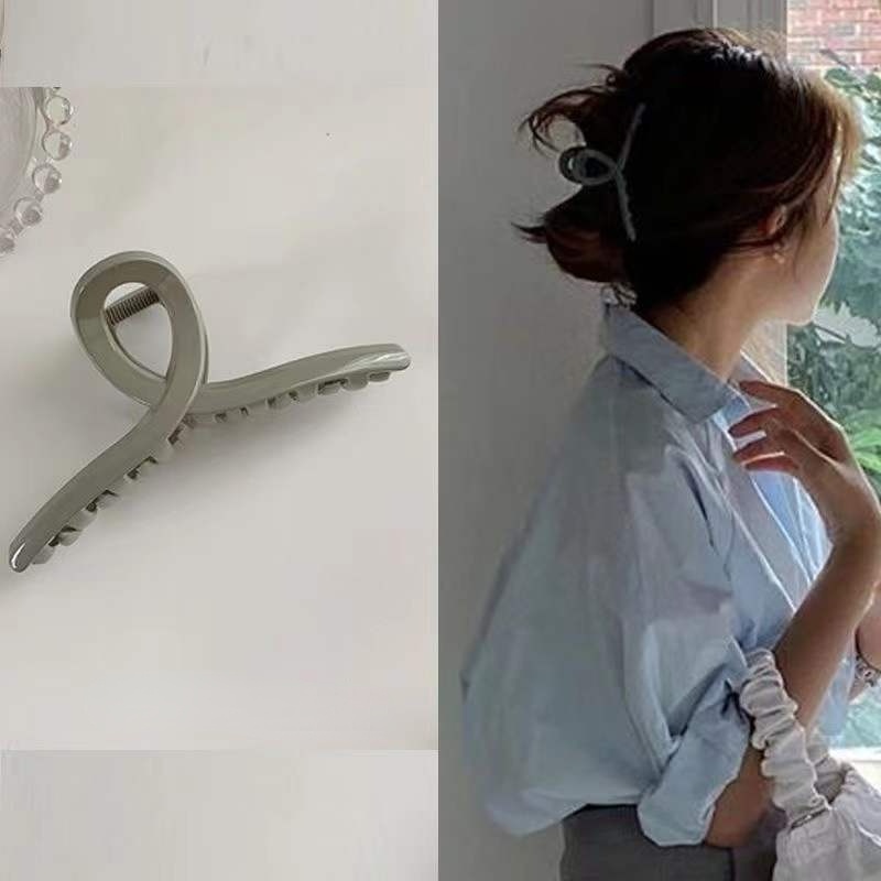 Kẹp Tóc Hình Cá Mập Trong Suốt Phong Cách Hàn Quốc Cho Nữ