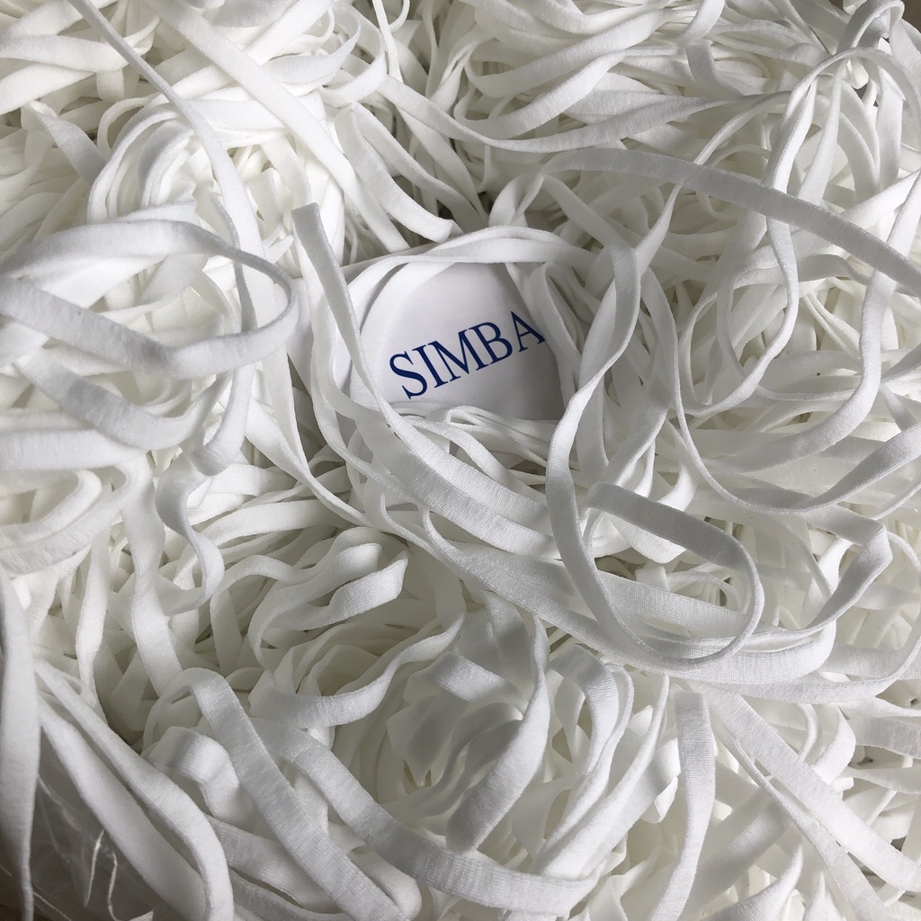 100 GRAM CHUN MAY KHẨU TRANG ĐEN/ TRẮNG, 3mm-5mm  loại 1