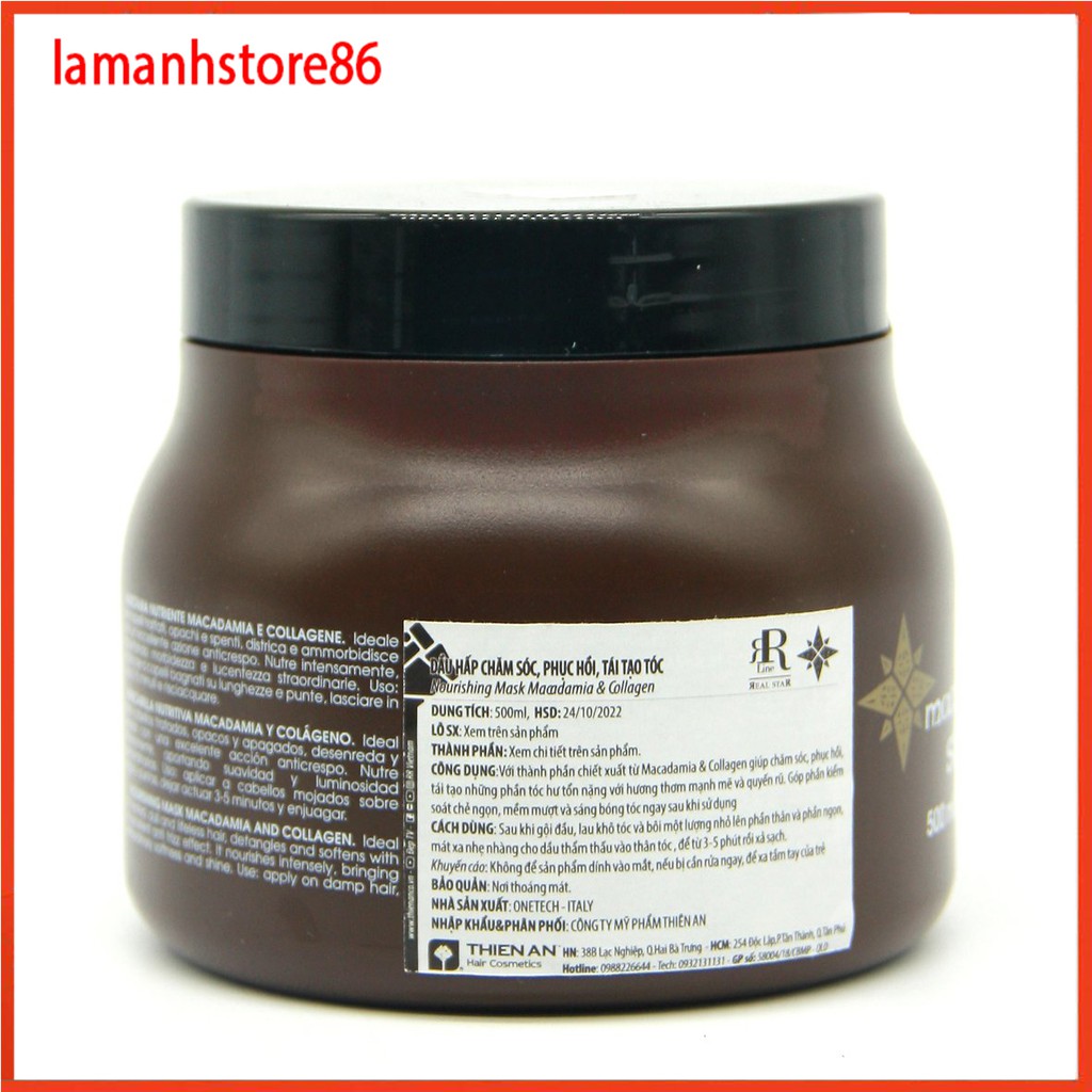 DẦU HẤP Ủ PHỤC HỒI TÁI TẠO TÓC MACADAMIA STAR 500ML | BigBuy360 - bigbuy360.vn
