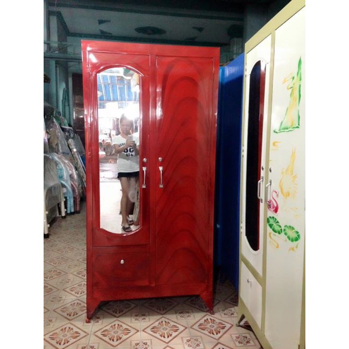 Tủ sắt áo quần rộng 90 cao 1m8