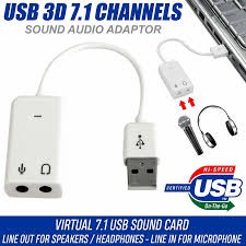 Usb Sound Có Dây 7.1 ( Cáp Chuyển Đổi Từ USB ra âm thanh cổng 3.5)- Full Box- Bảo Hành 1 Tháng - 1 Đổi 1