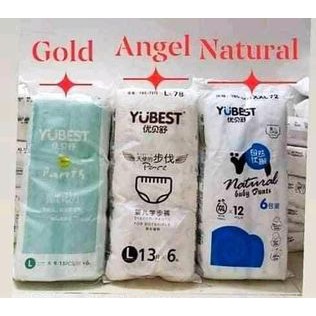 Combo 2 bịch tả DÁN/ QUẦN GOLD-ANGLE- NATURAL NỘI ĐỊA TRUNG S132,90/M108,84/L96,78/XL84,72/XXL72,66/XXXL66