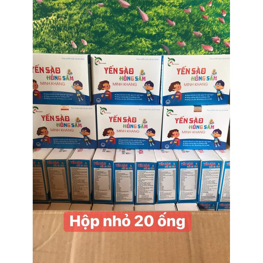 Yến sào hồng sâm minh khang (tặng 01 khẩu trang y tế)