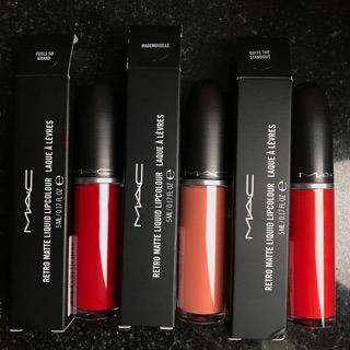 Set son kem lì Mac Red Retro
