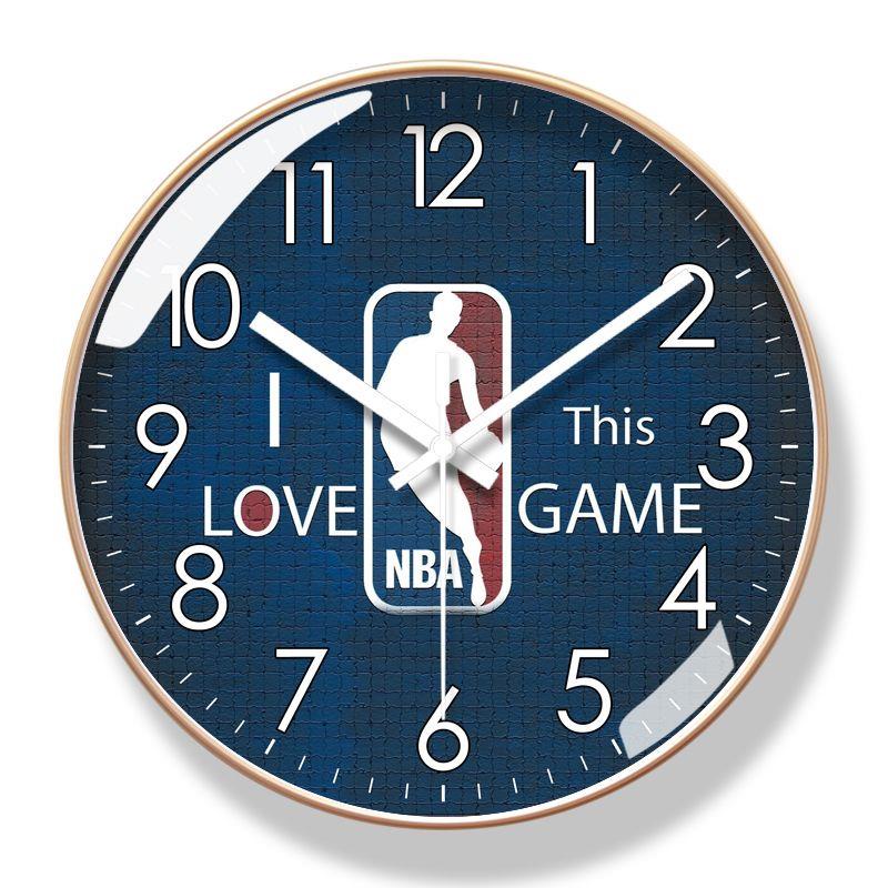Đồng Hồ Treo Tường Hình Cầu Thủ Bóng Rổ NBA Đơn Giản Sáng Tạo
