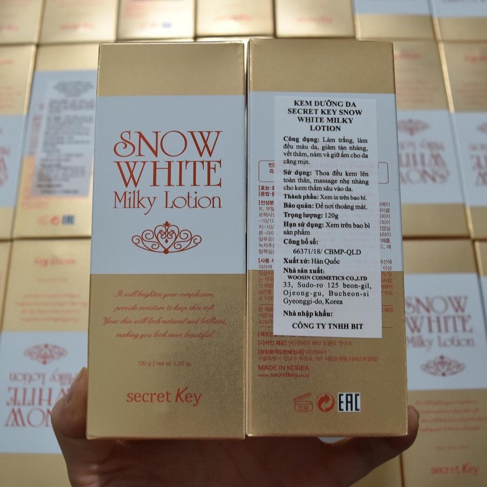 Sữa dưỡng trắng da Secret Key Snow White Milky Lotion