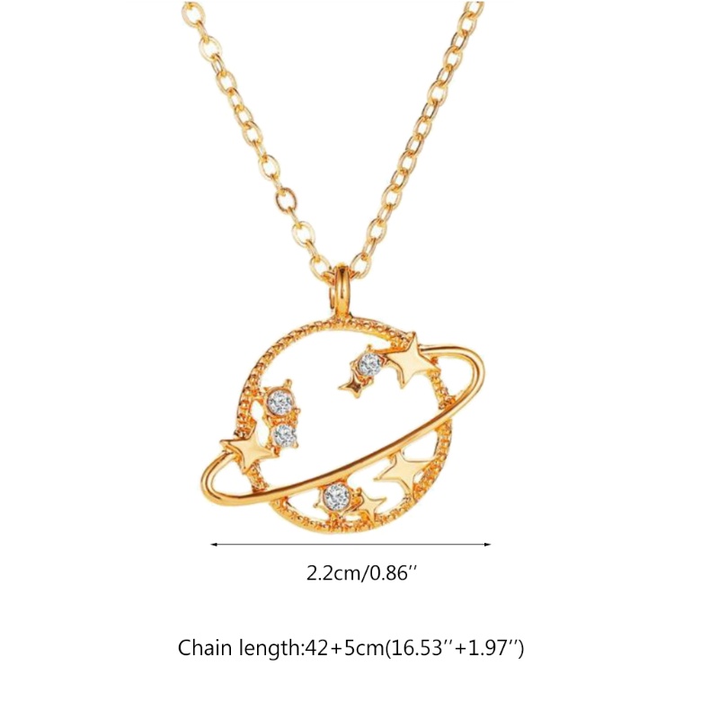 Yoioi Vòng cổ Choker Mặt Hình Hành Tinh Ngôi Sao Rỗng Thời Trang Cho Nữ Gi