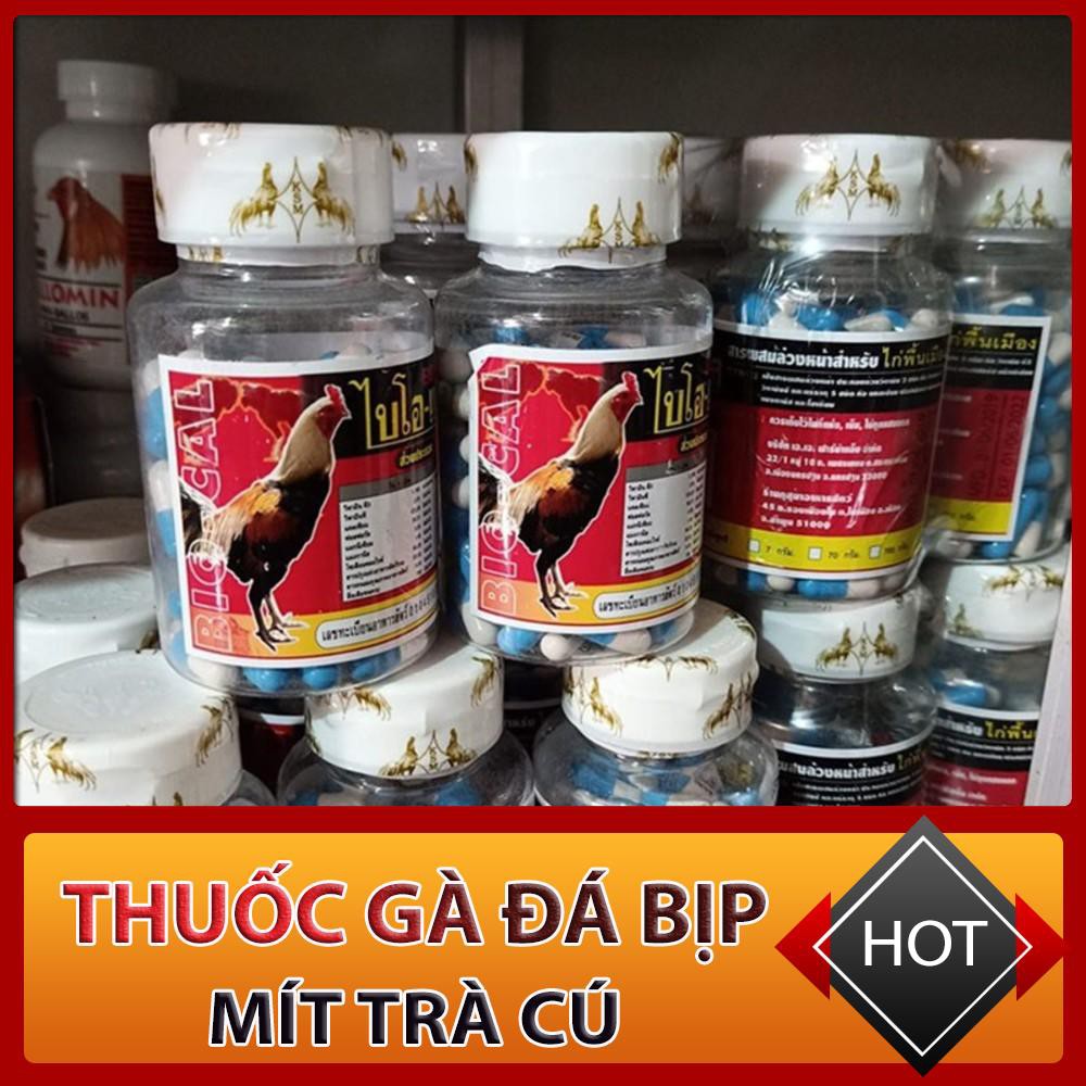 Thuốc Bio cal bổ sung canxi rất tốt cho việc phát triển xương, giúp gà cứng chân đứng vững.