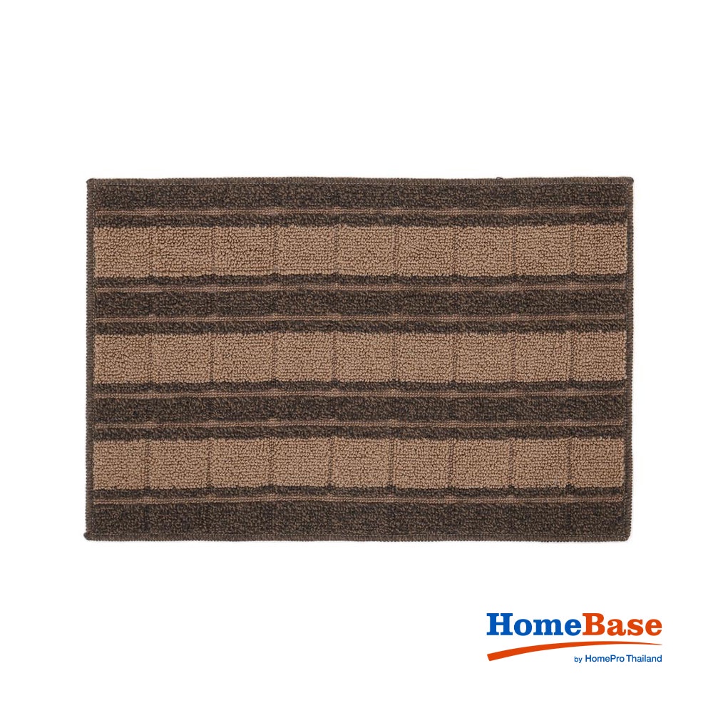 HomeBase HLS Thảm lót sàn thảm lau chân phòng tắm HLS 45x70cm màu nâu