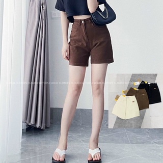 Quần short nữ cloud quần jean đùi nữ lưng cao