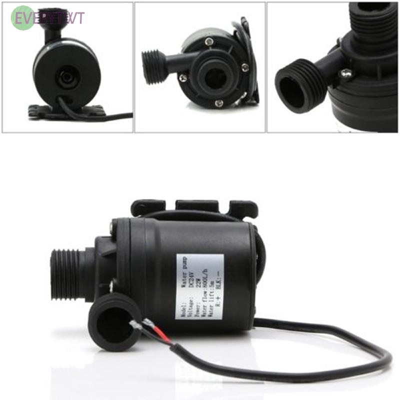 Máy bơm tuần hoàn nước động cơ không chổi 800L/H 5m DC 12V/24V