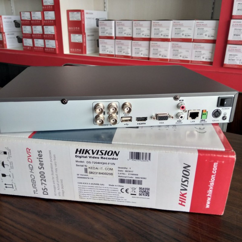 [Chính hãng] Đầu ghi 4 kênh Turbo 4.0 Hikvision DS-7204HQHI-K1 Vỏ sắt (Bảo hành 24T)