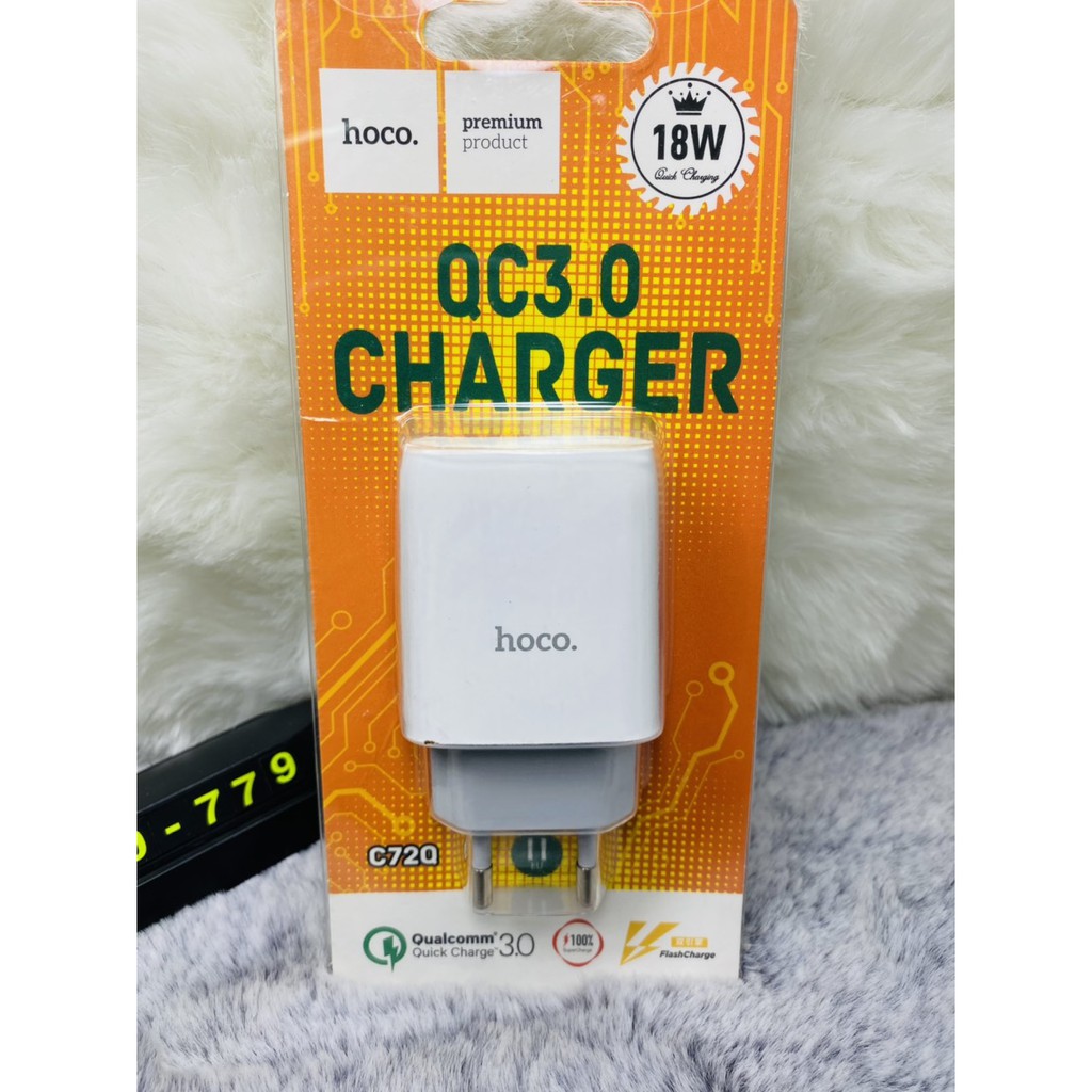 [HÀNG CHÍNH HÃNG] CỦ SẠC NHANH HOCO C72Q 18W CHO IP 11- 12PROMAX [BH 1 đổi 1] CỔNG USB CHO SAMSUNG, ANDROID