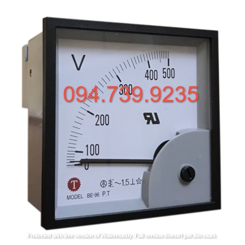 Đồng hồ Vôn BE96 - Đồng hồ đo điện áp BE-96 500V AC