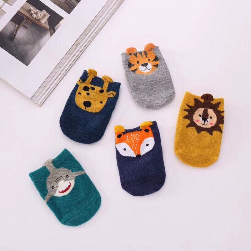 SET 5 đôi tất cổ ngắn QUB KID Chống trơn