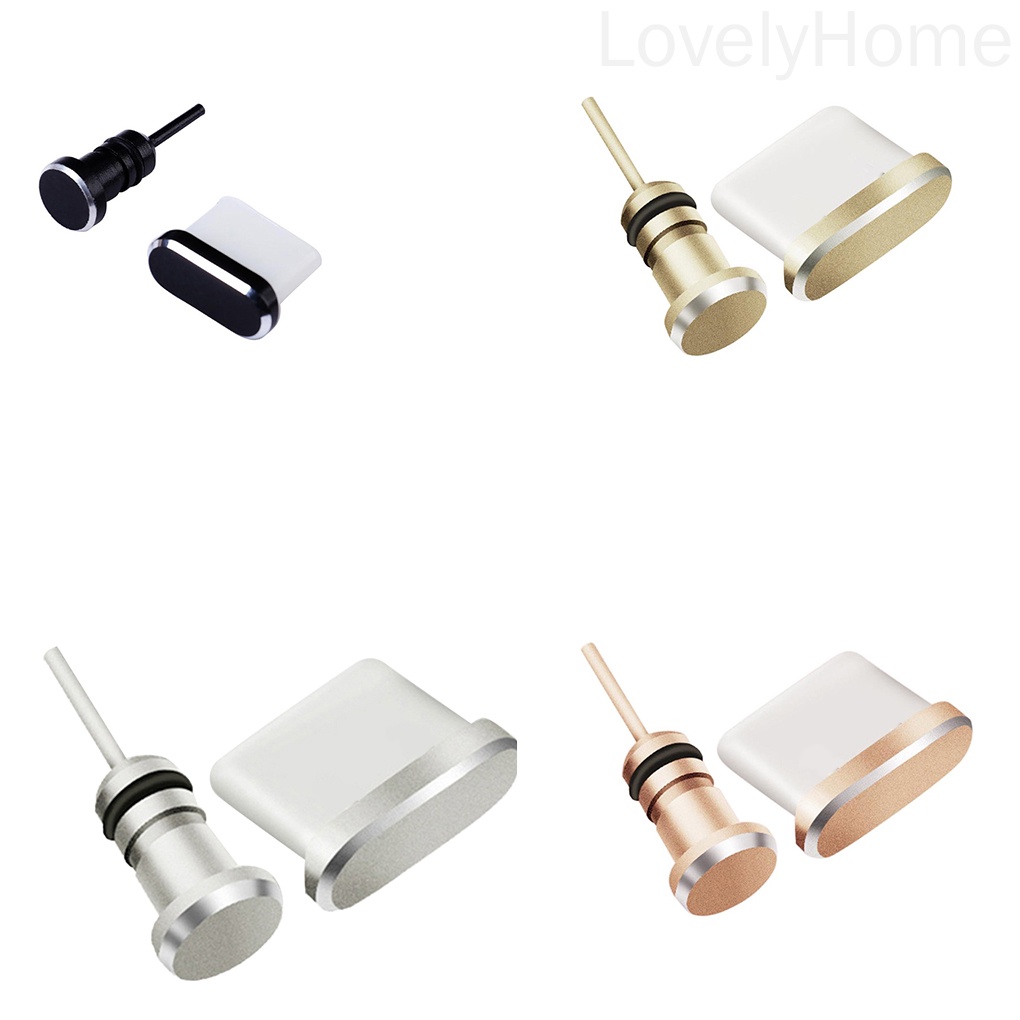 Set 2 nút đậy chống bụi bảo vệ cổng sạc USB type C cho Xiaomi Huawei Samsung