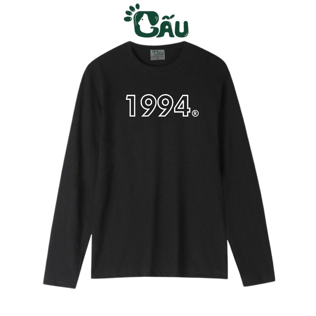 Áo thun tay dài Gấu 194 vải coton dày dặn, mềm mịn, co dãn - form regular - TD 1994
