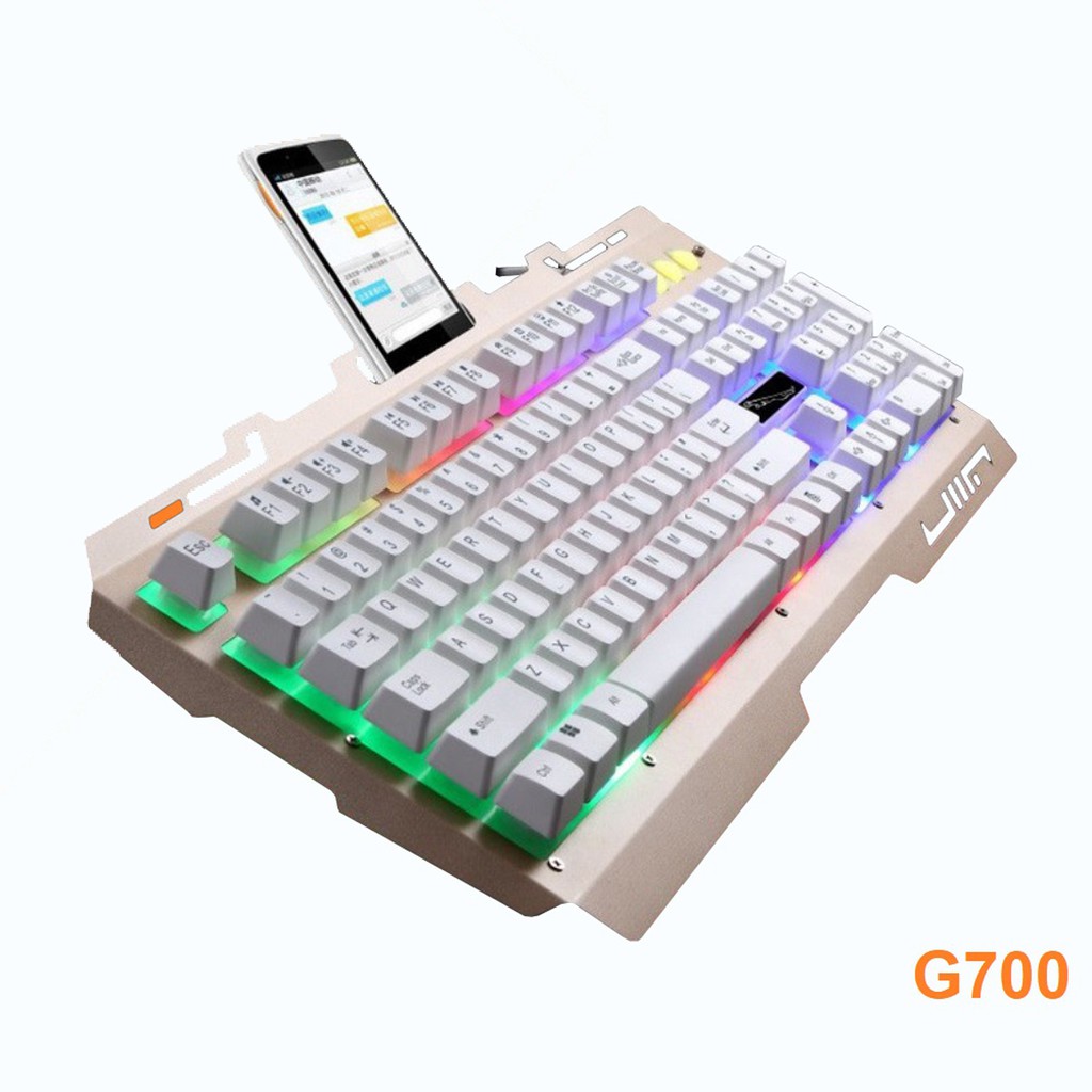 Combo Bàn phím + chuột có dây giả cơ chuyên game ( Bamba G700 - Có LED)