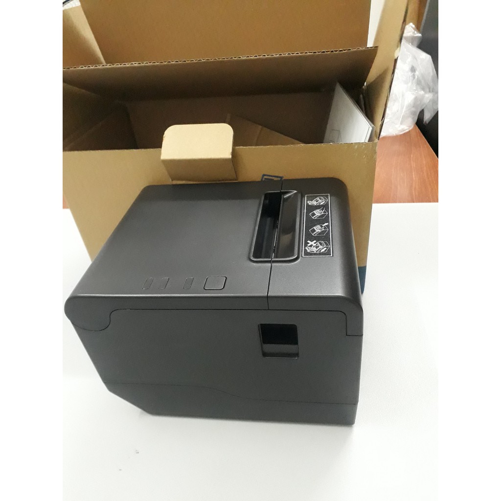 Máy in nhiệt hóa đơn từ điện thoại Xprinter XP - 808 tốc độ 230mm/giây kết nối cổng LAN + USB