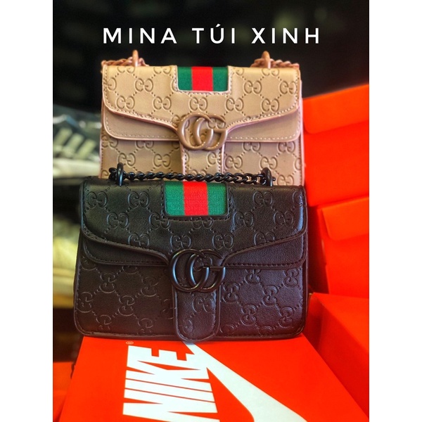 Túi chanel sọc đỏ quai xích ❤️free ship❤️ túi xách nữ đeo vai đeo chéo hàng quảng châu cao cấp
