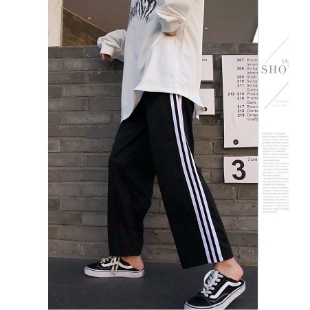 Quần Culottes Nữ - Quần ống rộng 3 sọc UNISEX LE28 | BigBuy360 - bigbuy360.vn