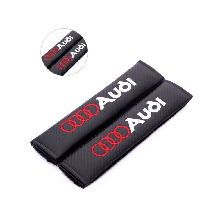 Set 2 đệm vai bọc dây đai an toàn xe hơi bằng sợi carbon thông dụng
