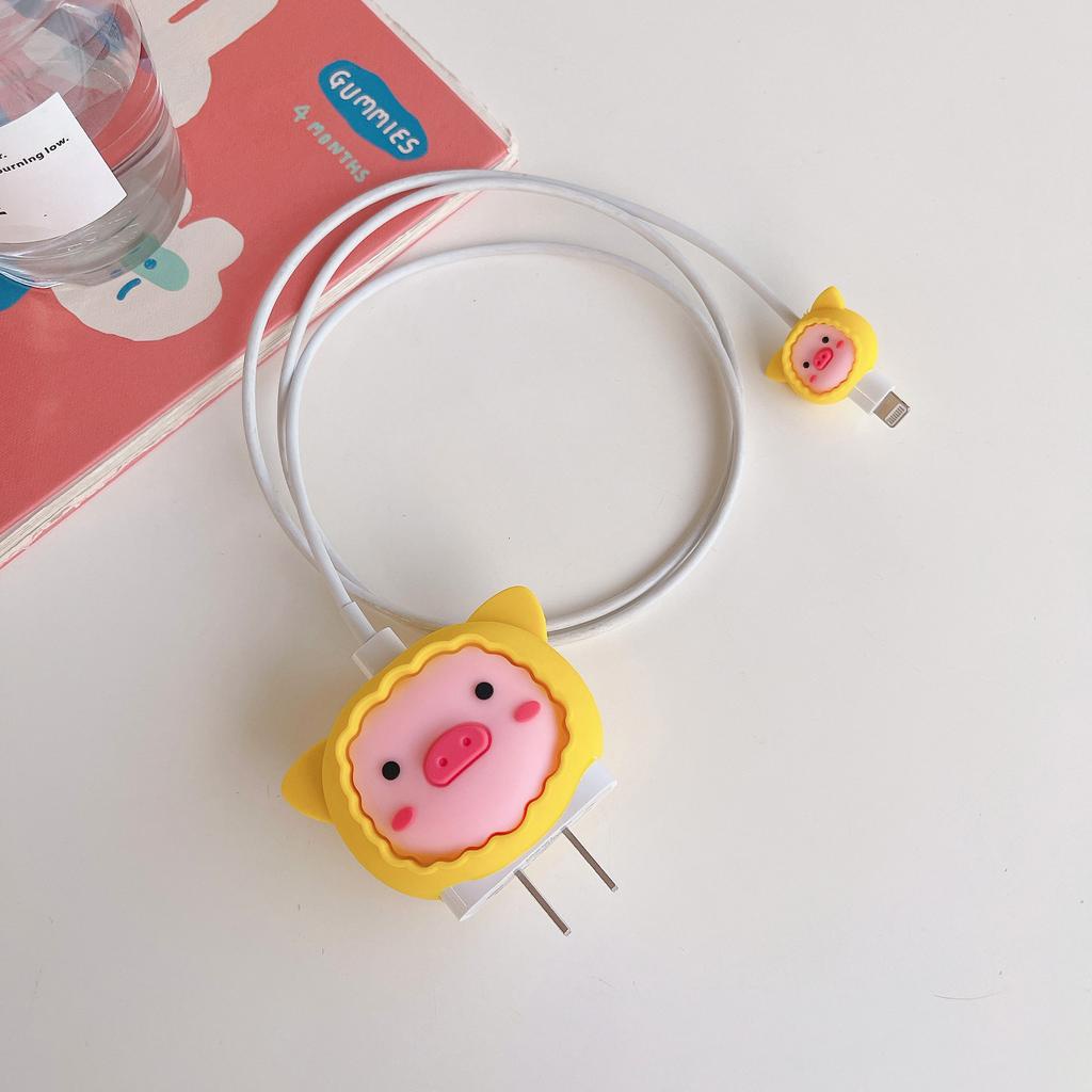 Ốp Điện Thoại Silicone 18/20W Thiết Kế Hoạt Hình Đáng Yêu Cho iPhone