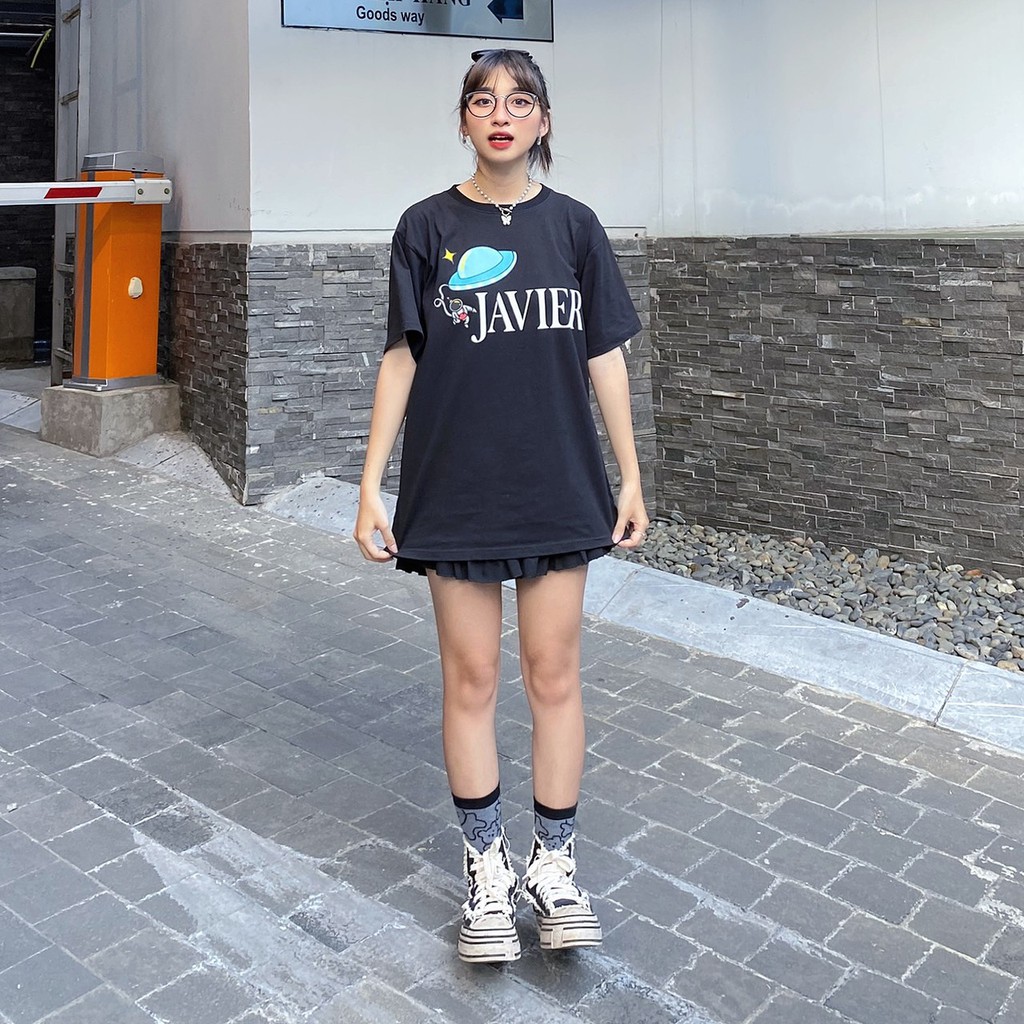 Áo Thun Unisex Javier Studio STREETWEAR 100% Cotton - TONI - BLACK Local Brand Chính Hãng