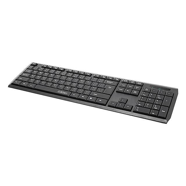 Bàn Phím Không Dây Glatten K-186 (Đen) - Hàng Nhập Khẩu - Bao bì không đẹp