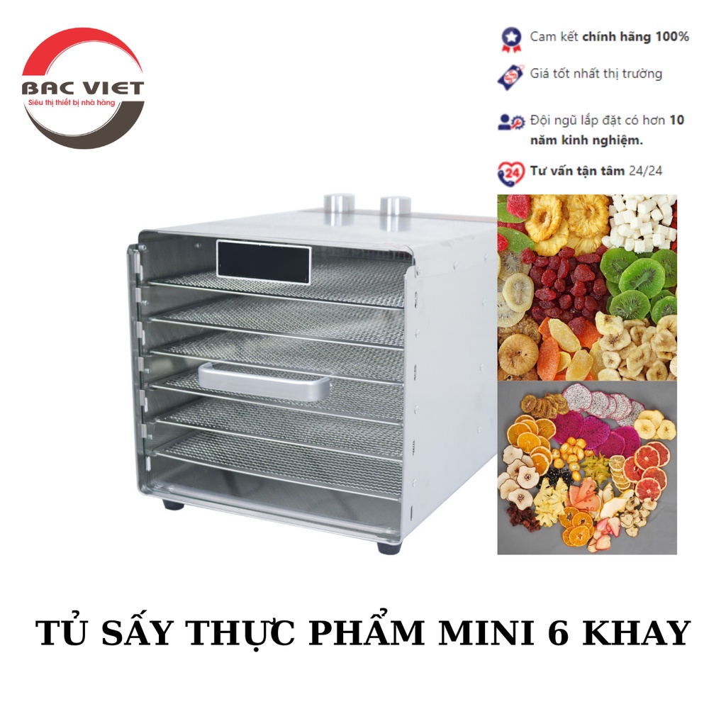 6 KHAY LÀM KHÔ BÒ, KHÔ GÀ, MÍT SẤY