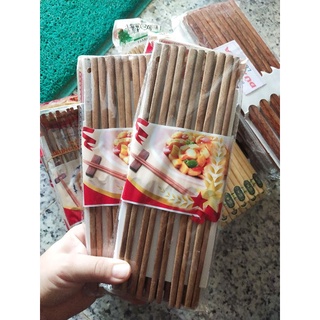Vỉ 10 đôi đũa gỗ ( gỗ tự nhiên )