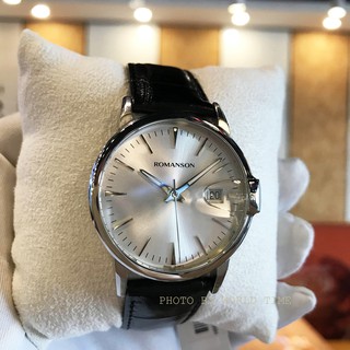 Đồng hồ Nam Romanson TL4227MWWH , Chính hãng full box , Chống nước , Quartz , Dây da cao cấp