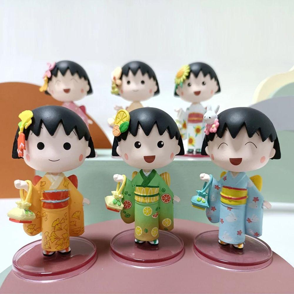 LILYES Mô Hình Nhân Vật Maruko Dễ Thương Dùng Trang Trí
