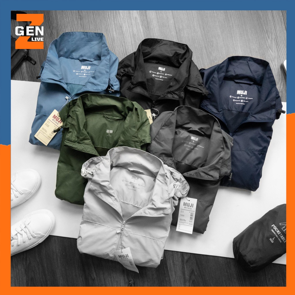 Áo khoác nam, áo gió chống nắng mưa, 2 lớp chất dù phong cách kèm túi đựng - LZ FASHION - HN005