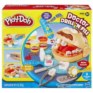 Bộ đồ chơi đất nặn bác sĩ khám răng vui vẻ PLAY-DOH (TN)