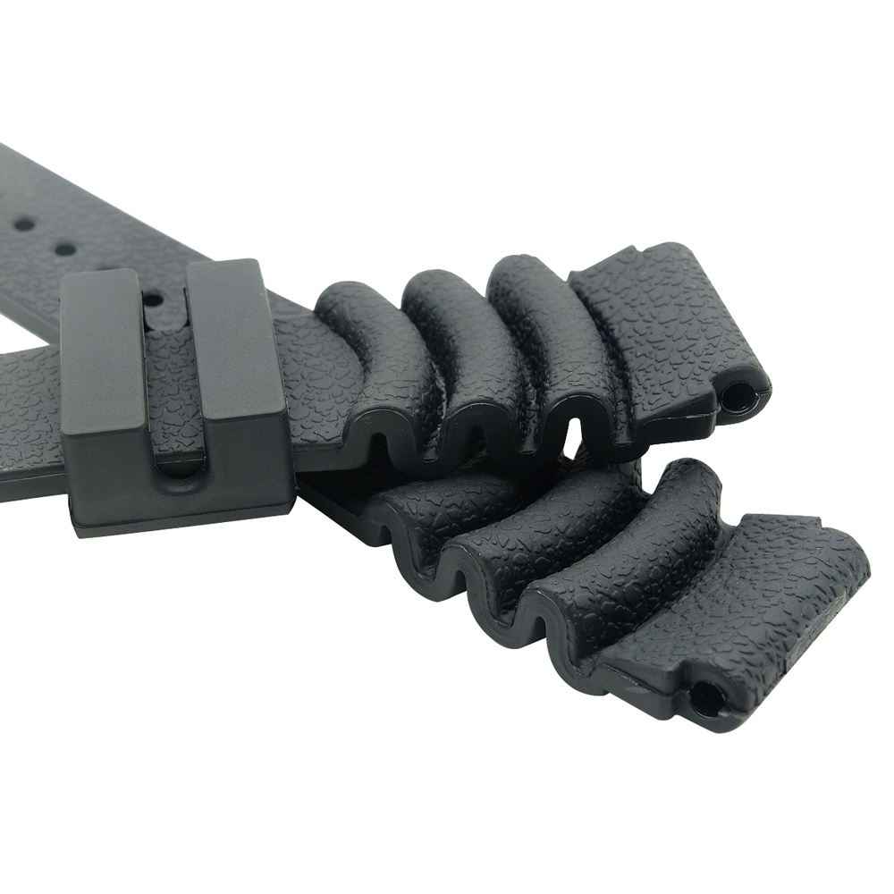 CASIO Bộ Dây Đeo Đồng Hồ Bằng Cao Su Silicon Màu Đen 18 20 22 24 Mm Cho Seiko