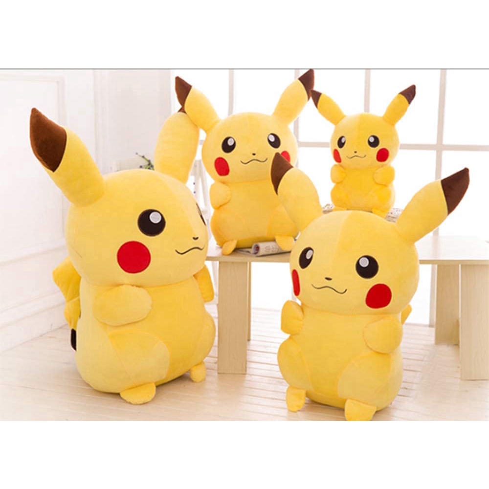 LCCYJ Pikachu Plush Toys Soft Stuffed Animal Pillow Cushion Cute Pikachu Birthday Gift Toy 20-110CM