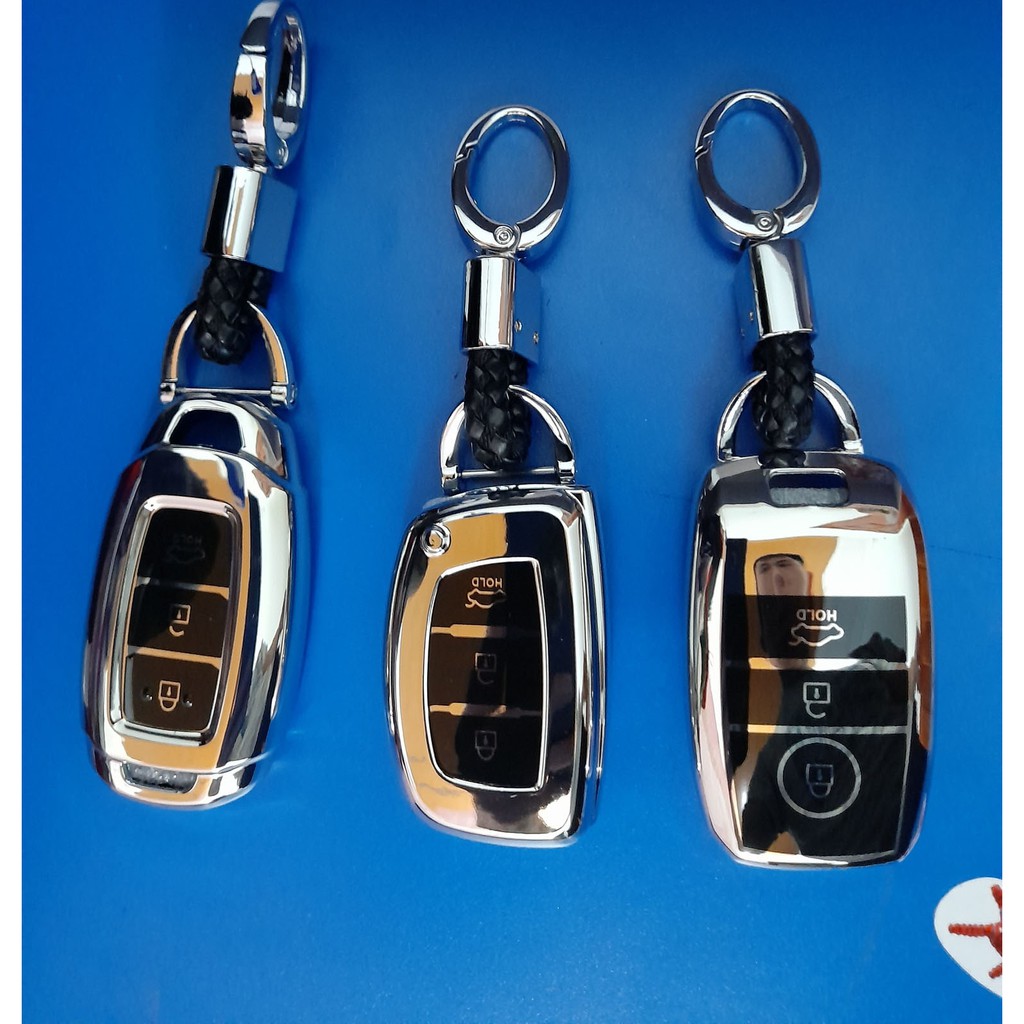 Ốp Chia Khóa Tráng Gương Xe Kia k3, Cerato, Sorento, Seltos, Soluto.. kèm móc treo