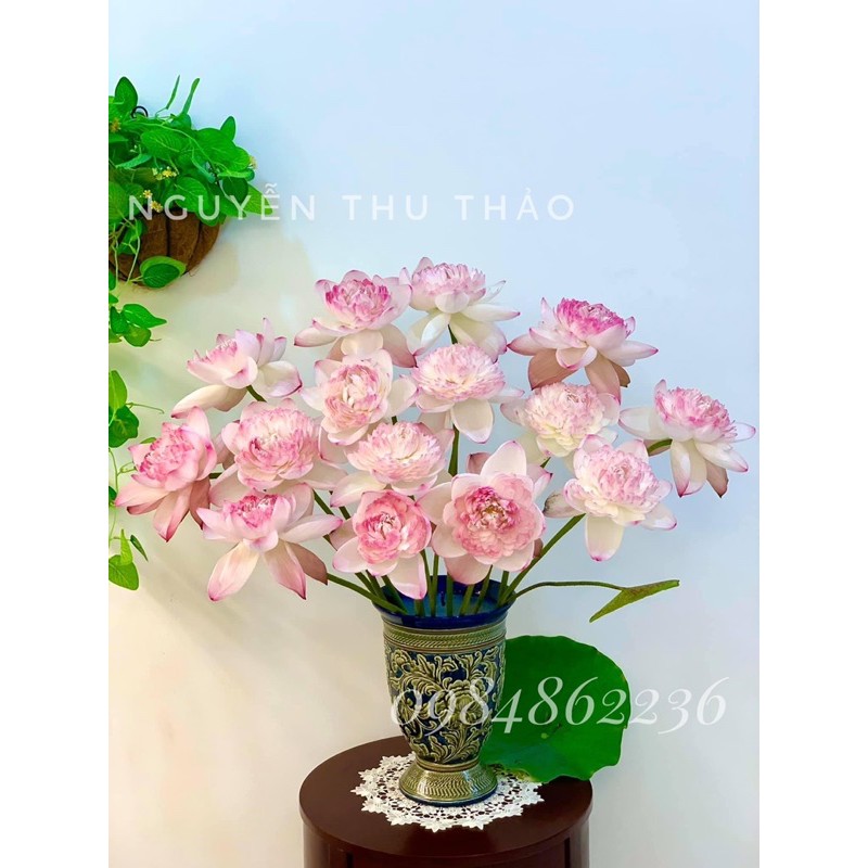Bình hoa khắc nổi dáng ly độc đáo Bát tràng - Lọ cắm hoa đẹp