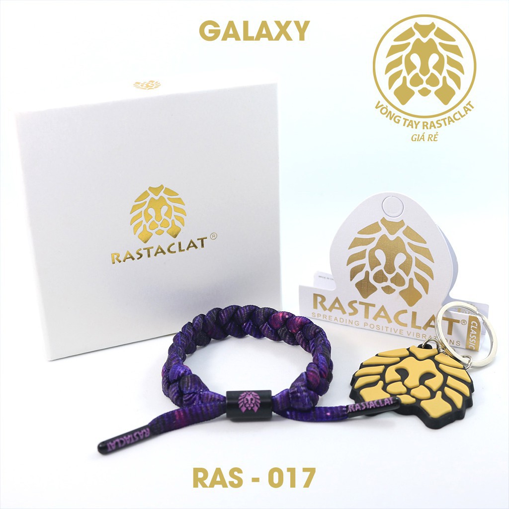 Vòng tay Rastaclat màu galaxy kèm móc khóa cá tính thời trang chất lượng cao