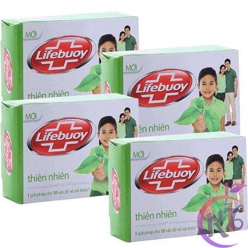 Combo 6 xà bông cục Lifebuoy 90g Thiên Nhiên với chiết xuất Khổ Qua, bảo vệ diệt khuẩn 10  - xà phòng thanh