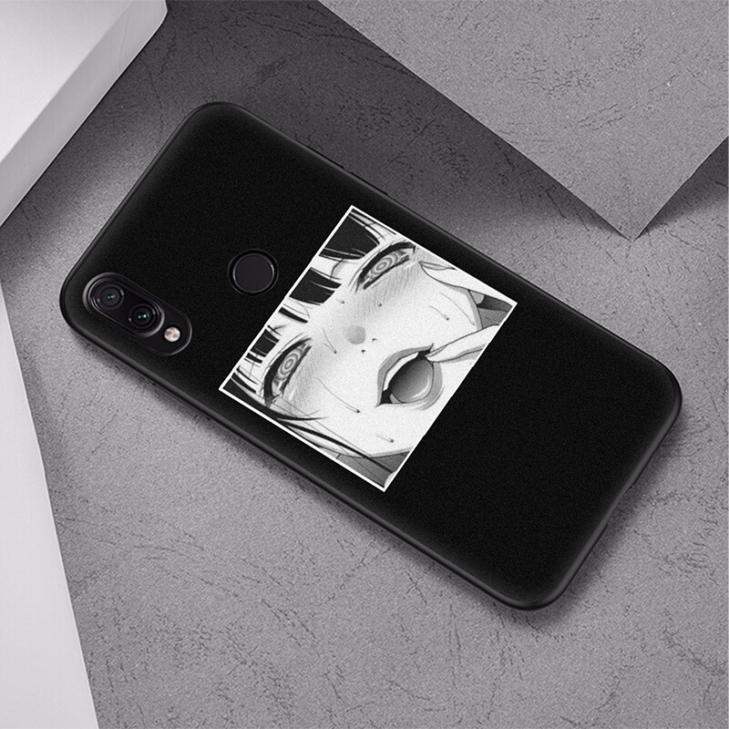 Ốp điện thoại mềm in họa tiết anime Ahegao cho Xiaomi Redmi S2 9T 9A 9C NFC 9 Prime 10 K40 Pro 10X 1SF