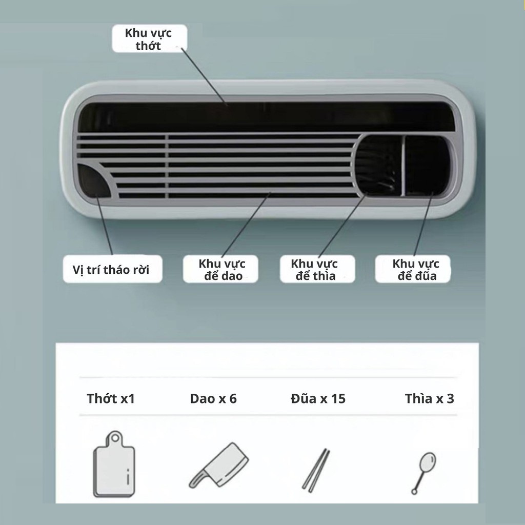 Máy Sấy Tiệt Trùng Dao Thớt Đũa Khử Khuẩn Bằng Tia UV  ONEON Diệt Vi Khuẩn Đến 99,99% Tránh Ẩm Mốc