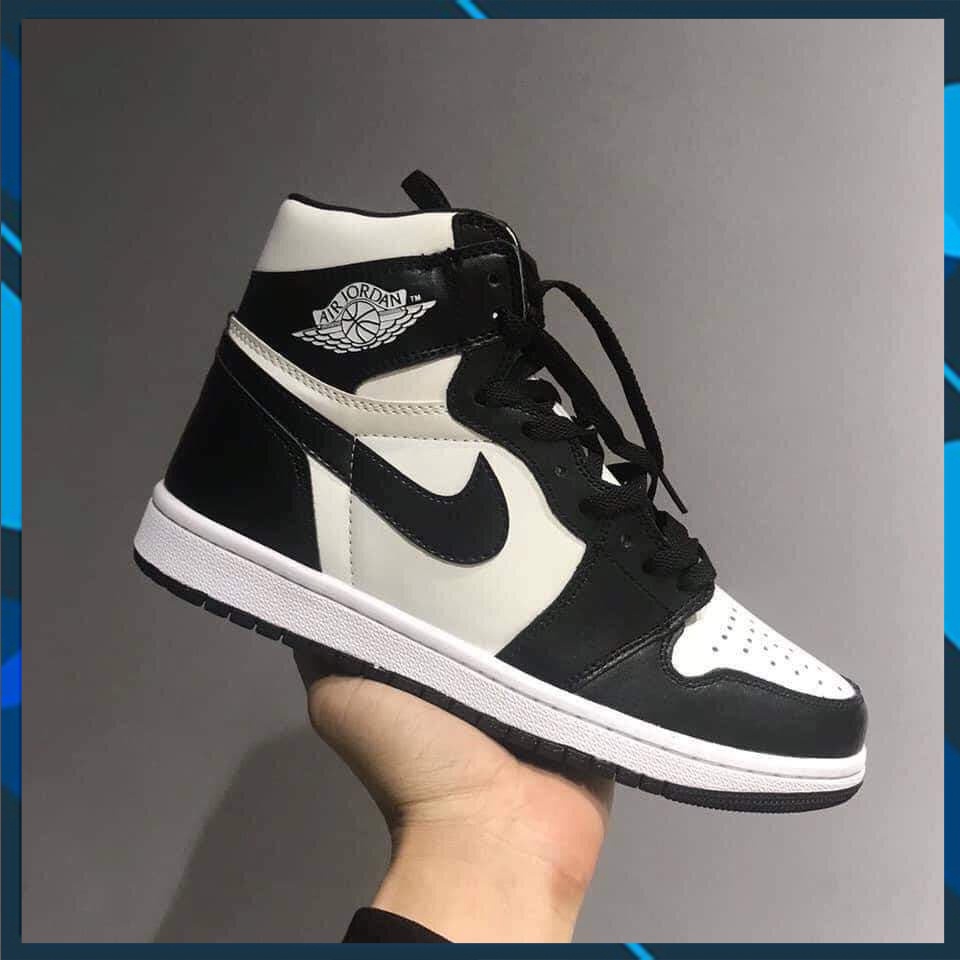 Giày thể thao sneaker JD hàng siêu câp ĐEN TRẮNG cao cổ 2021