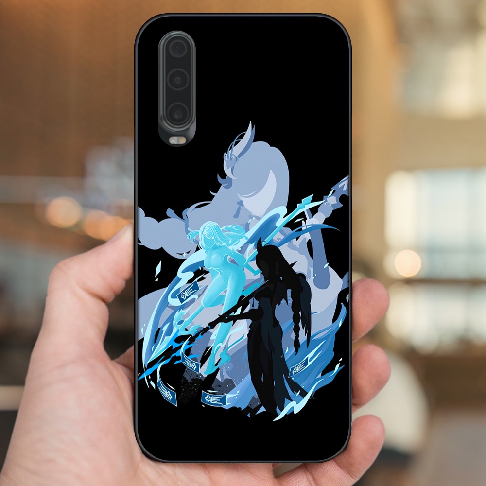 Ốp lưng Huawei P30 viền đen in hình Shenhe Genshin Impact