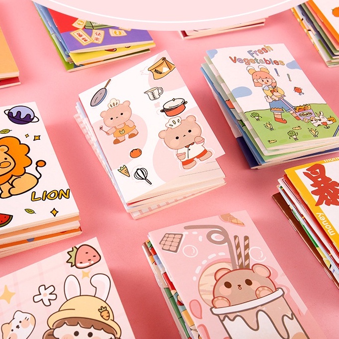 Sổ Mini Cầm Tay Note Nhỏ Cute Nhỏ Gọn Tiện Lợi Xinh Xắn Tập Nhỏ QUTI SN04
